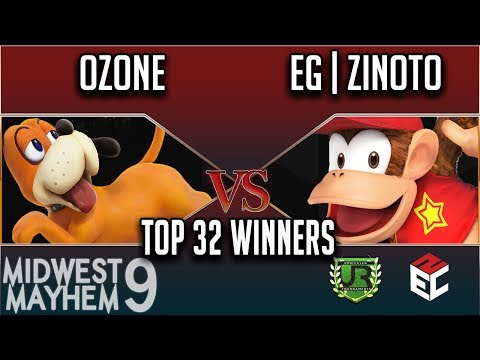 Midwest Mayhem 9 TOP 32 WINNERS - Ozone (Duck Hunt) vs EG | Zinoto (Diddy Kong)