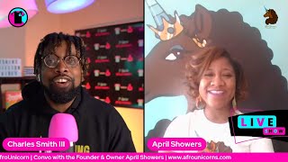 Celebrities Wearing the AfroUnicorn T-Shirt Brand & Uplifting Women of Color - w/ April Showers
