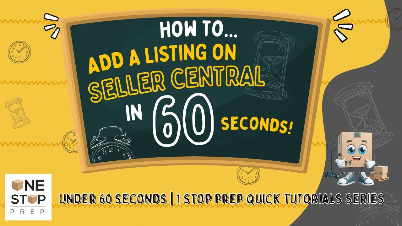 Add a listing on seller central