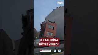 Erdek’te Korku Dolu Dakikalar: 3 Katlı Bina Yerle Bir!