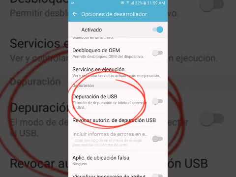 Modo de Depuración USB
