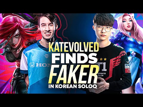 KATEVOLVED vs FAKER in Korean SoloQ and it doesn't go as you expect... *INSANE 1v2*