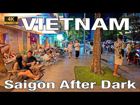 Nightlife in Vietnam 🇻🇳 Discover Ho Chi Minh City Lively Streets After Dark