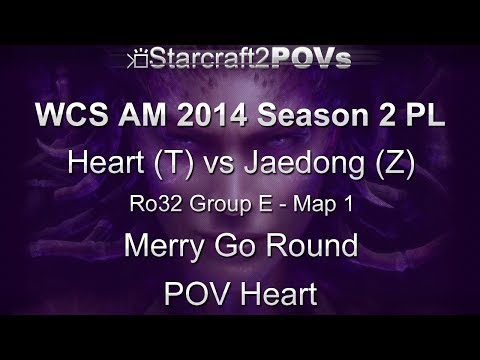 SC2 HotS - WCS AM 2014 S2 PL - Heart vs Jaedong - Ro32 Group E - Map 1 - Merry Go Round - Heart