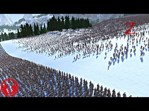 5,000,000 EVIL ARMY Attacks the Town GUARDED by STAR WARS JEDI - Epic Battle Simulator 2 - UEBS 2