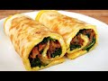 Easy Breakfast Wrap with Spinach, Bacon, Egg & Cheese | Tortilla Egg Wraps