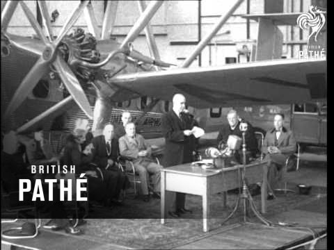 Opening Of Royal Air Mail Service (1934)