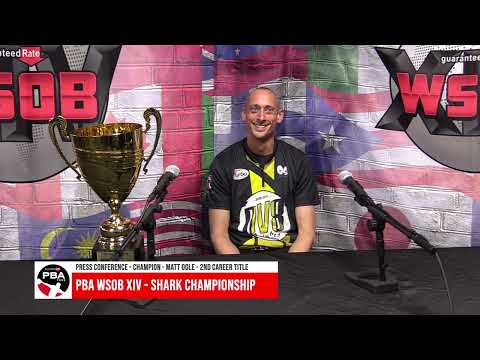 WSOB XIV PBA Shark Championship Press Conference - Matt Ogle (April 19, 2023)