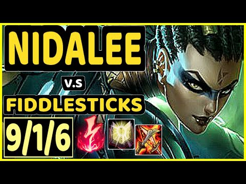 BLUERZOR (NIDALEE) vs FIDDLESTICKS - 9/1/6 KDA JUNGLE CHALLENGER GAMEPLAY - EUW