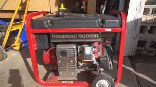 Generac 4000XL Generator - Solution to common problem - Won't stay running