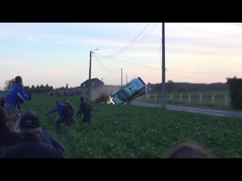 crash ERC Kenotek Ypres Rally 2015 Moffet J