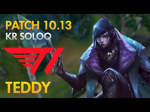 T1 Teddy - Bot Lane: Aphelios vs Ezreal - KDA 14/3/17