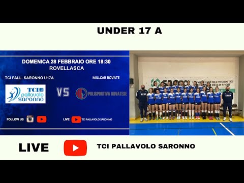 U17A : TCI PALLAVOLO SARONNO - MILLCAR ROVATE