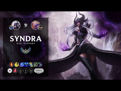 Syndra Support vs Soraka - KR Challenger Patch 12.8