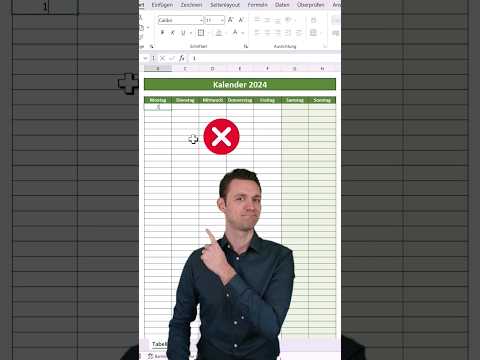 Kalender 2024 in Excel erstellen 📆 #excel #tipps #informatik #tricks