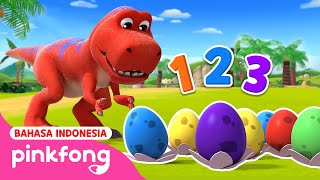 Download lagu Ayo Berhitung bersama Dinosaurus | Pinkfong Sekolah Dino | Kartun Dinosaurus | Pinkfong Indonesia mp3