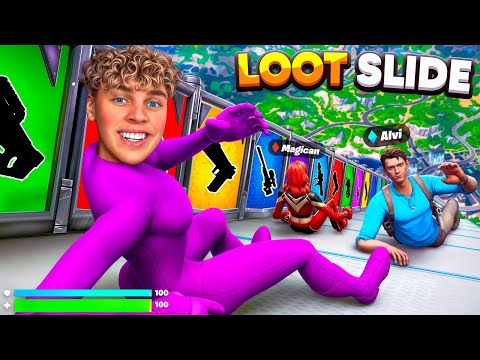 6 YOUTUBER SLIDEN für LOOT in Fortnite! 🌈