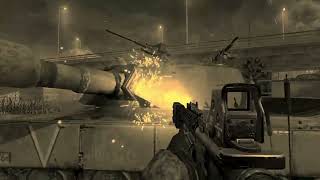 UN Peacekeepers rescues a Abrams tank in COD 4: MW