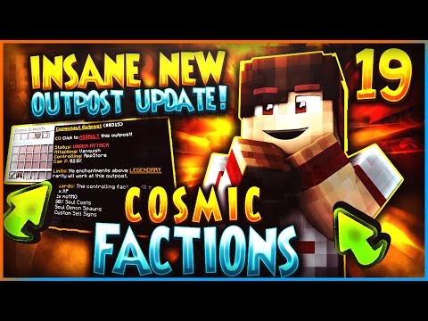 "INSANE NEW OUTPOST UPDATE!" - Minecraft COSMICPVP FACTIONS Let's Play Ep 19 (Pleb Planet)