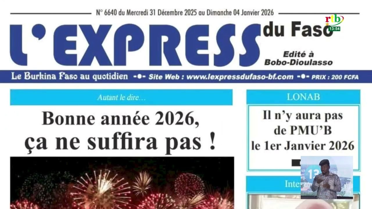 Revue de presse du 31 décembre 2025