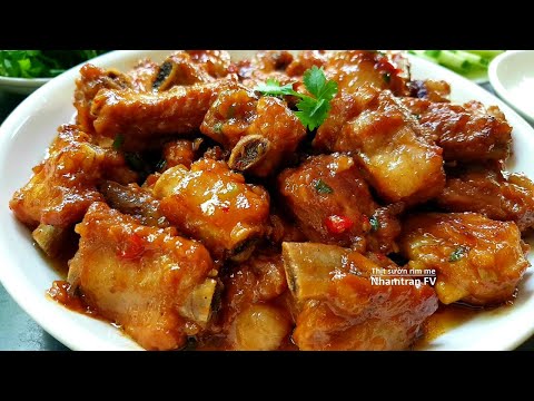 SƯỜN RIM ME cách làm đơn giản hơn mà ngon như sườn xào chua ngọt vô cùng hấp dẫn |Nhamtran FV
