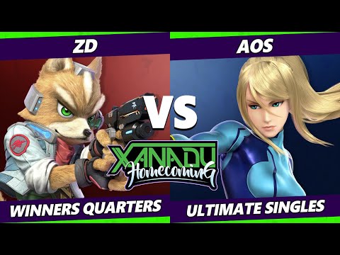 Xanadu Homecoming Winners Quarters - ZD (Fox) Vs. AoS (ZSS) Smash Ultimate - SSBU