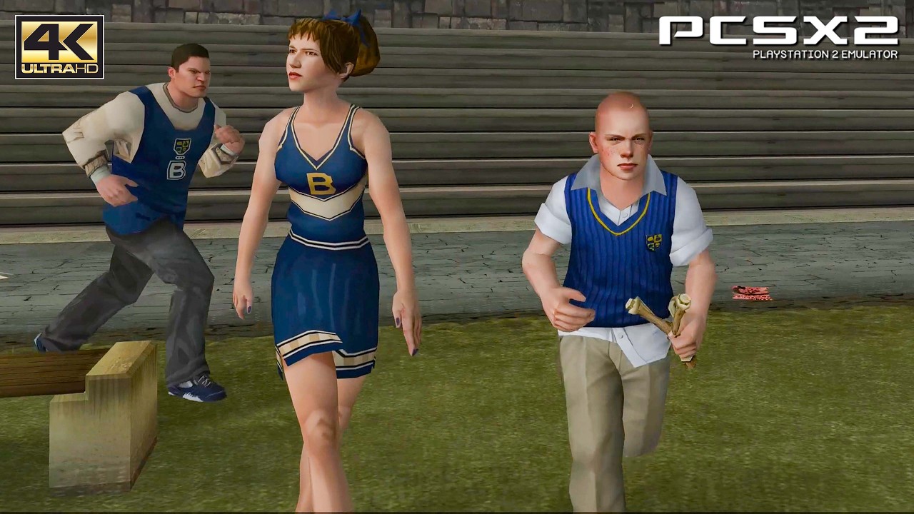 Bully / Canis Canem Edit - PS2 Gameplay 4k 2160p / 60 FPS / HD Texture Pack (PCSX2)