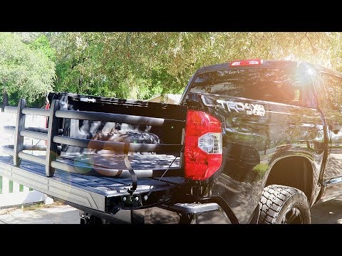 Bed Extender AMP Research MAX Series Installed On 2018 Tundra Crew Max