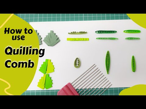 How to use Quilling Comb - 4 Different Ways - Quilling for beginners