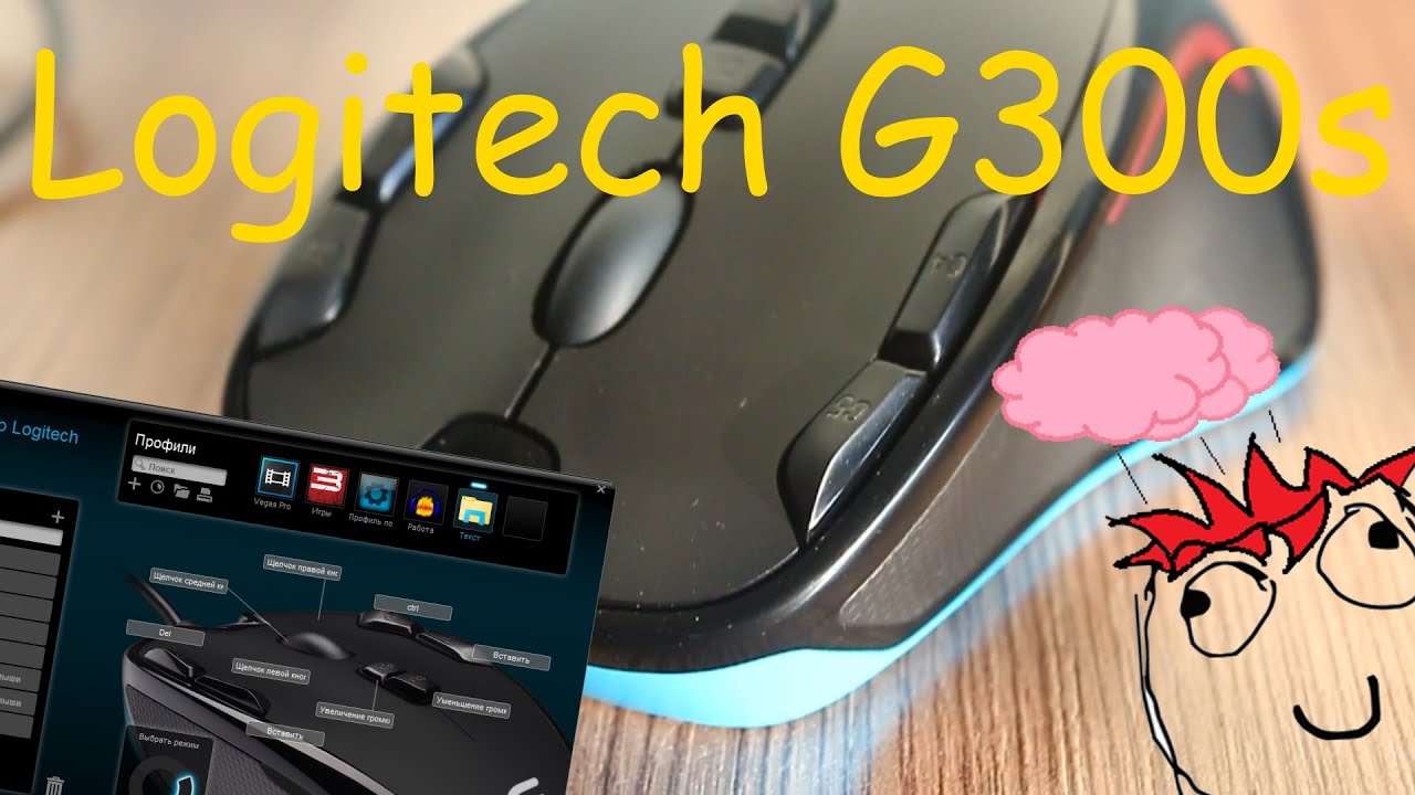Мышь Logitech G300s черный оптическая (2500dpi) USB2.0 игровая (8but), 910-004345