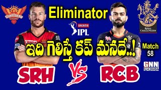 IPL 2020 Eliminator: SunRisers Hyderabad Vs Royal Challengers Bangalore | SRH Vs RCB Prediction |GNN