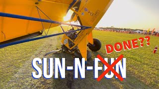 Airplane axle BREAKS on landing at Sun-n-Fun