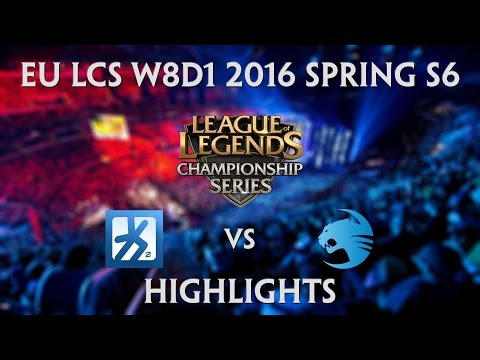 H2K vs Roccat Highlights EU LCS W8D1 2016 Spring S6