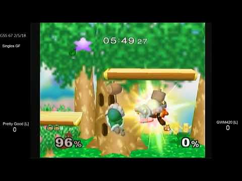 GSS 67 SSBM - Pretty Good [L] (Ice Climbers) vs. GWM420 [L] (Fox, Falco, Falcon) - Melee GF2