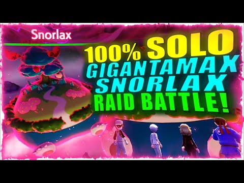🌳 GIGANTAMAX SNORLAX EASY EXPLOIT & SOLO 5 STAR MAX RAID BATTLE GUIDE | POKEMON SWORD AND SHIELD!