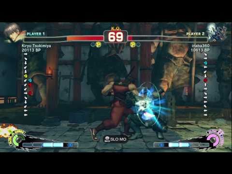 Kiryu Tsukimiya [Guy] vs inaba360 [Seth] SSF4 Japanese Online Ranked Matches - TRUE-HD