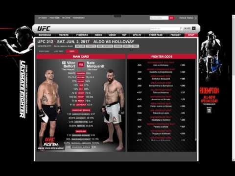 Vitor Belfort vs Nate Marquardt UFC 212 Rio Brazil