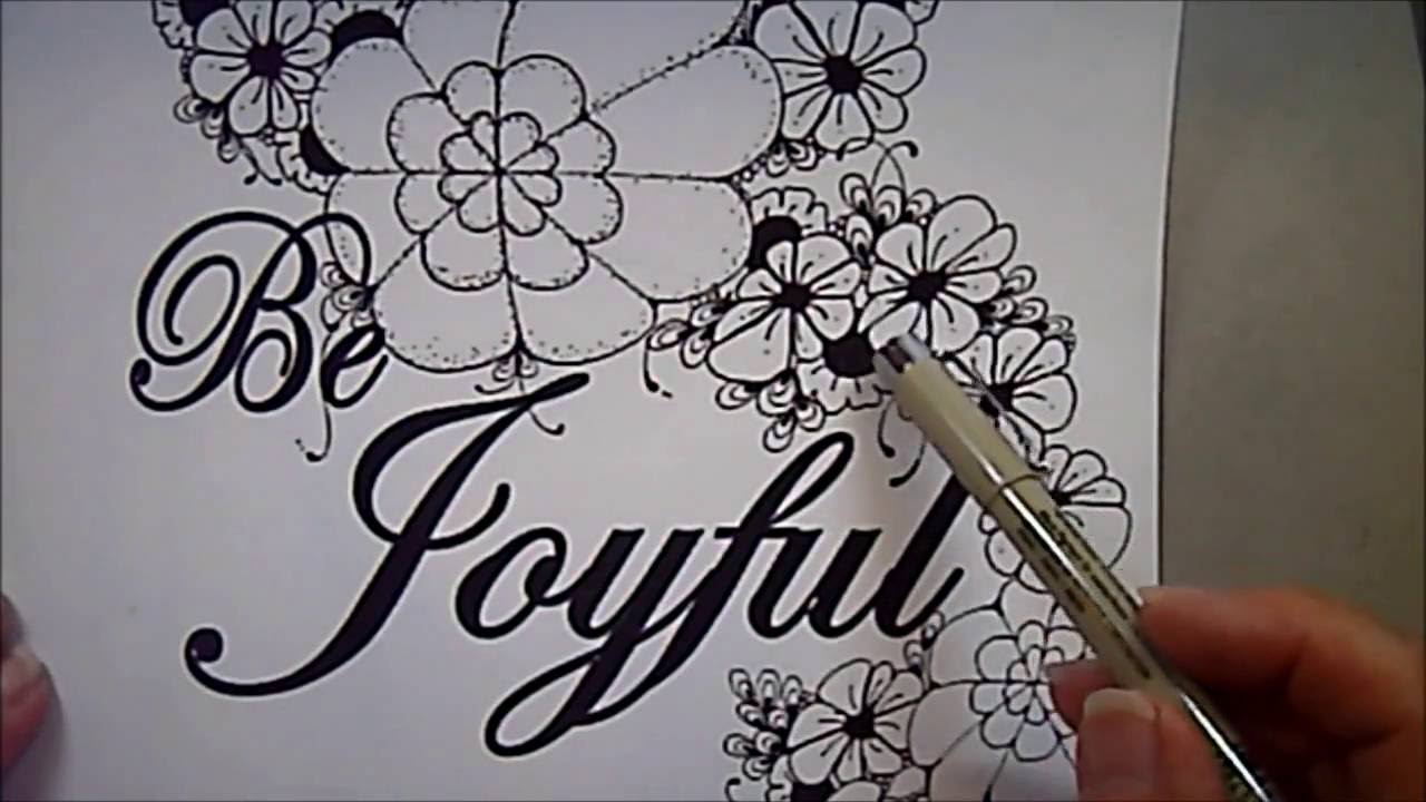 Joyful Tangle Pattern Lesson #75