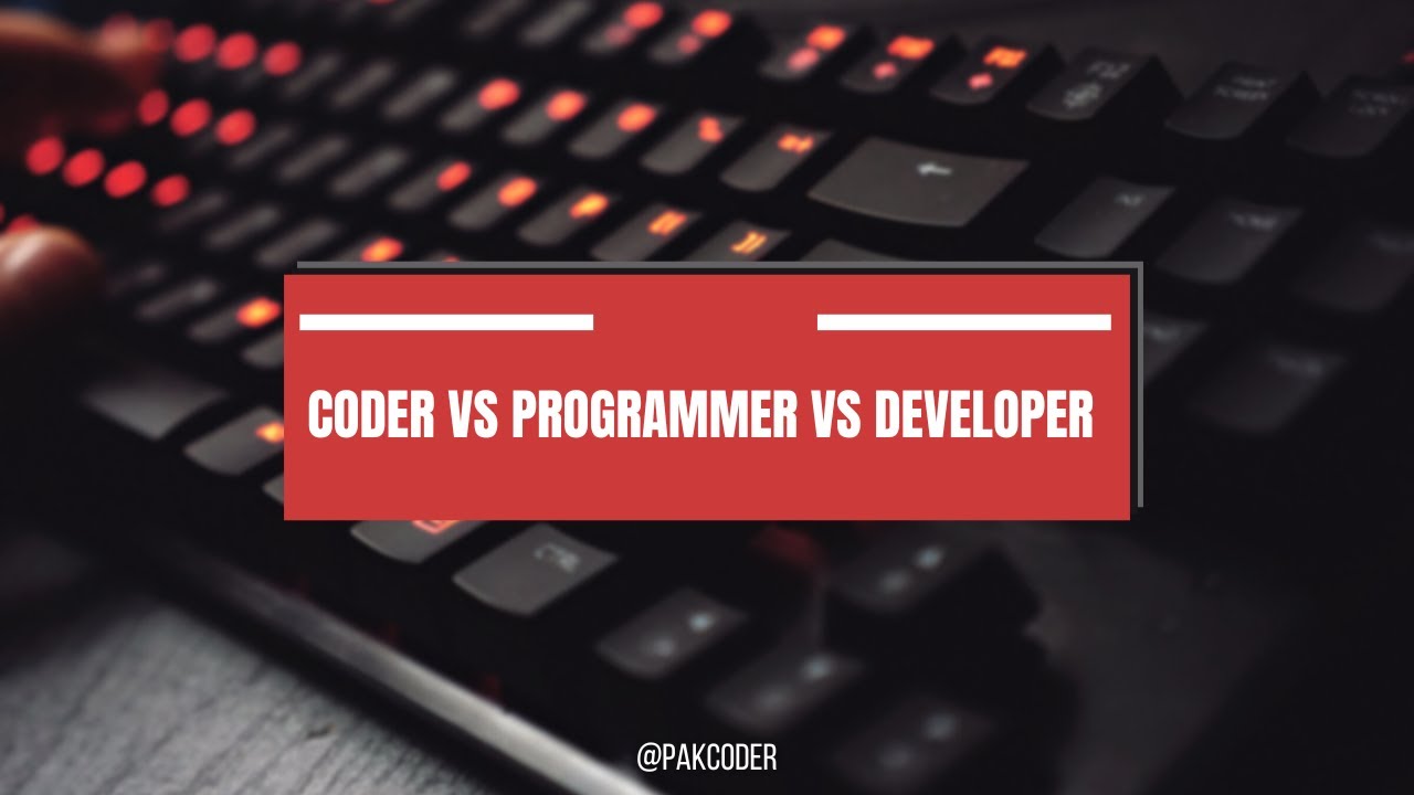 Coder vs Programmer vs Developer vs Software Architects? #youtube #codingcommunity