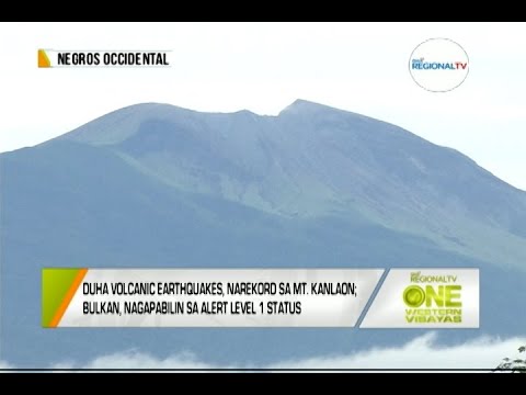 One Western Visayas: Duha Volcanic Earthquakes, Narekord sa Mt. Kanlaon