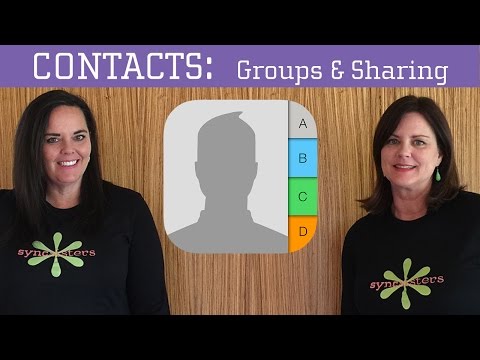 iPhone / iPad Contacts - Groups, Sharing & AirDrop Video