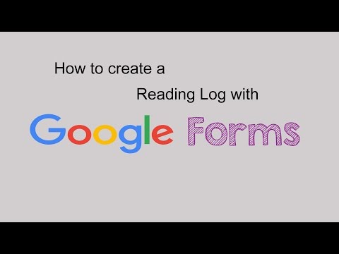 Part of a video titled Create a Reading Log With Google Forms - YouTube