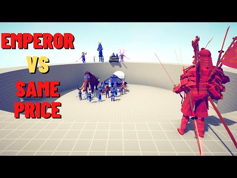 NEW EMPEROR vs SAME PRICE ARMIES - NEW HIDDEN UNITS - Totally Accurate Battle Simulator TABS