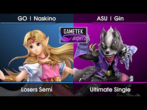 Gametek Night 2023.01 Losers Semi - Naskino (Zelda) Vs. Gin (Wolf) SSBU Ultimate Tournament