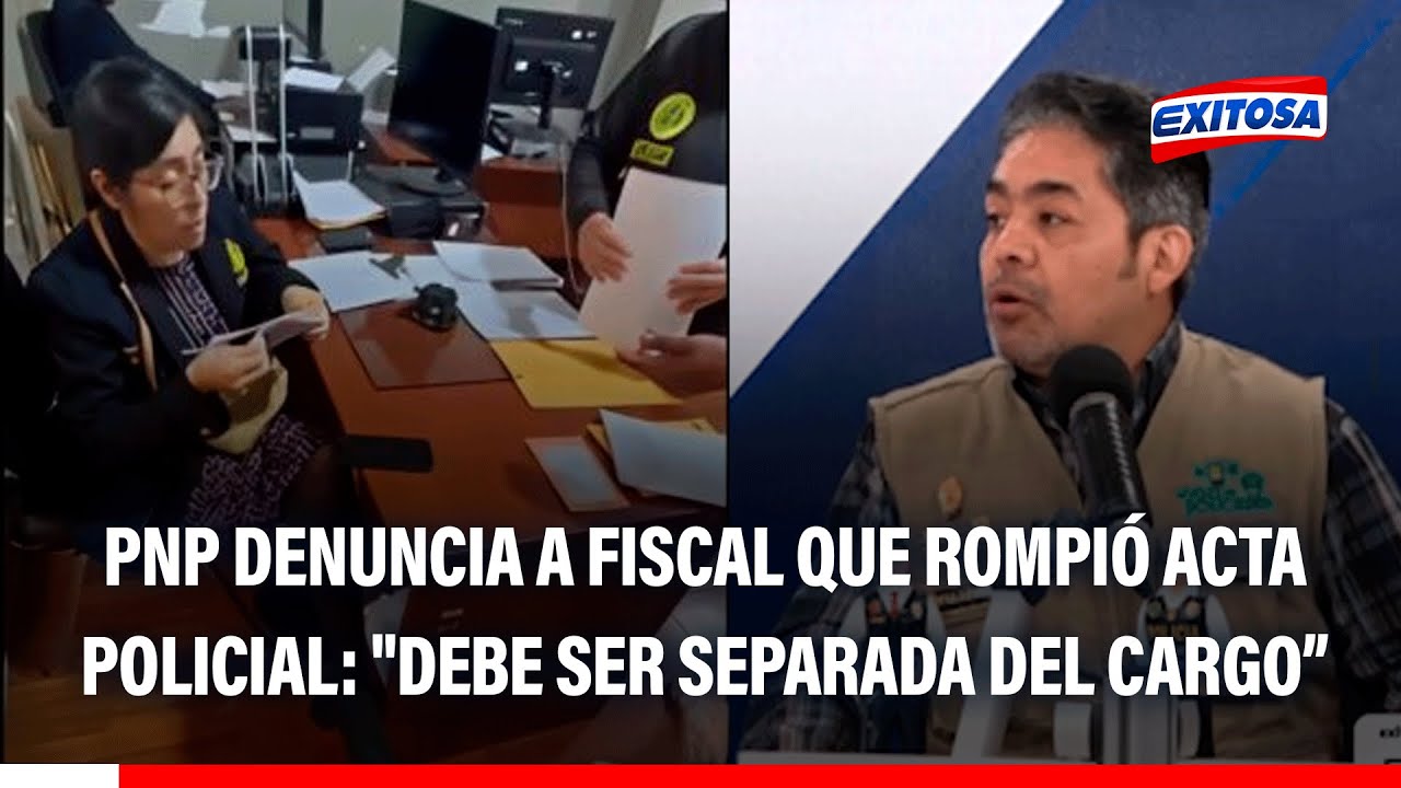 🔴🔵 PNP denuncia a fiscal que rompió acta policial: "Debe ser separada del cargo", asegura Palacios
