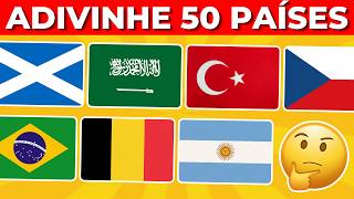🌍 Adivinhe os Países pelas Bandeiras 🚩 | Só 6% Consegue Acertar Todas | Detona Quiz
