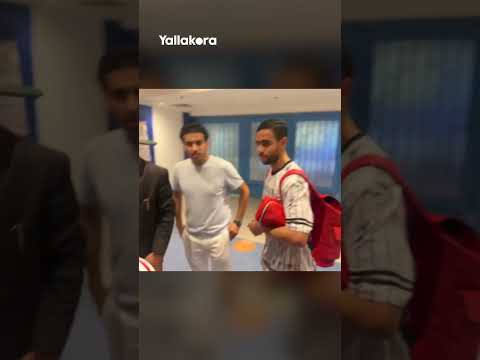 الشحات يعتذر لمحمد الشيبي لاعب بيراميدز بعد المشادة التي حدثت بينهما عقب مباراة الأهلي وبيراميدز