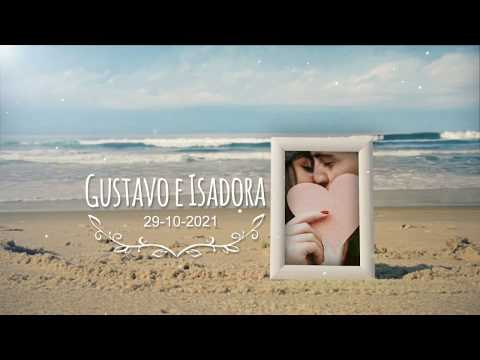 Retrospectiva Animada para Casamento na Praia Beira Mar ar Livre