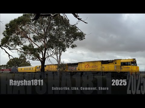 7MP1 - ACD6055-ACD6054 & crew car (Aurizon/TGE) Gheringhap - Australian Trains by Raysha1811