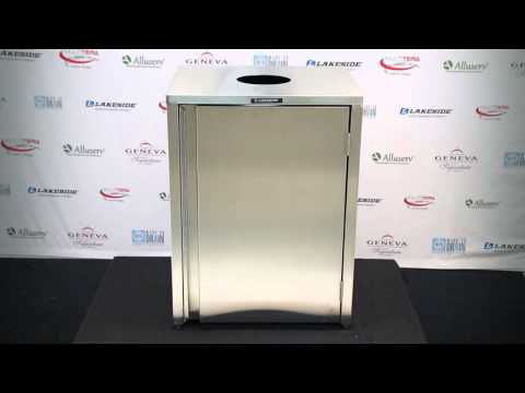 Lakeside 3310 Waste Station, 26-1/2"W X 23-1/4"D X 34-1/2"H, 35 Gallon Capacity 5 image